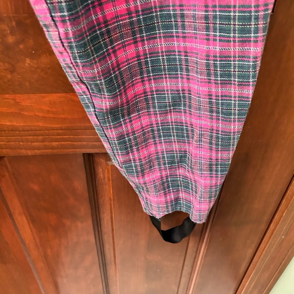 PARIS SPORT CLUB VTG 80s Plaid Stirrup High waisted pants. Size 13. Rare find! - Picture 4 of 9